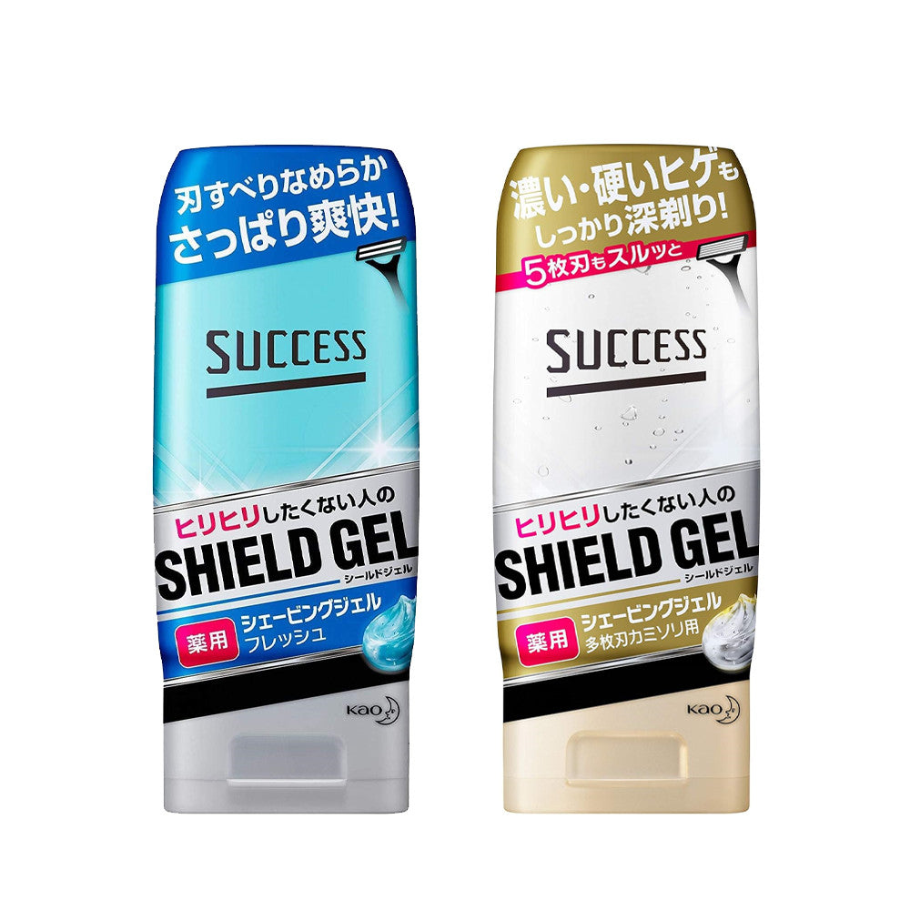 Kao Success Medicated Shaving Gel - Fresh / Multi Blade Razor (180g)