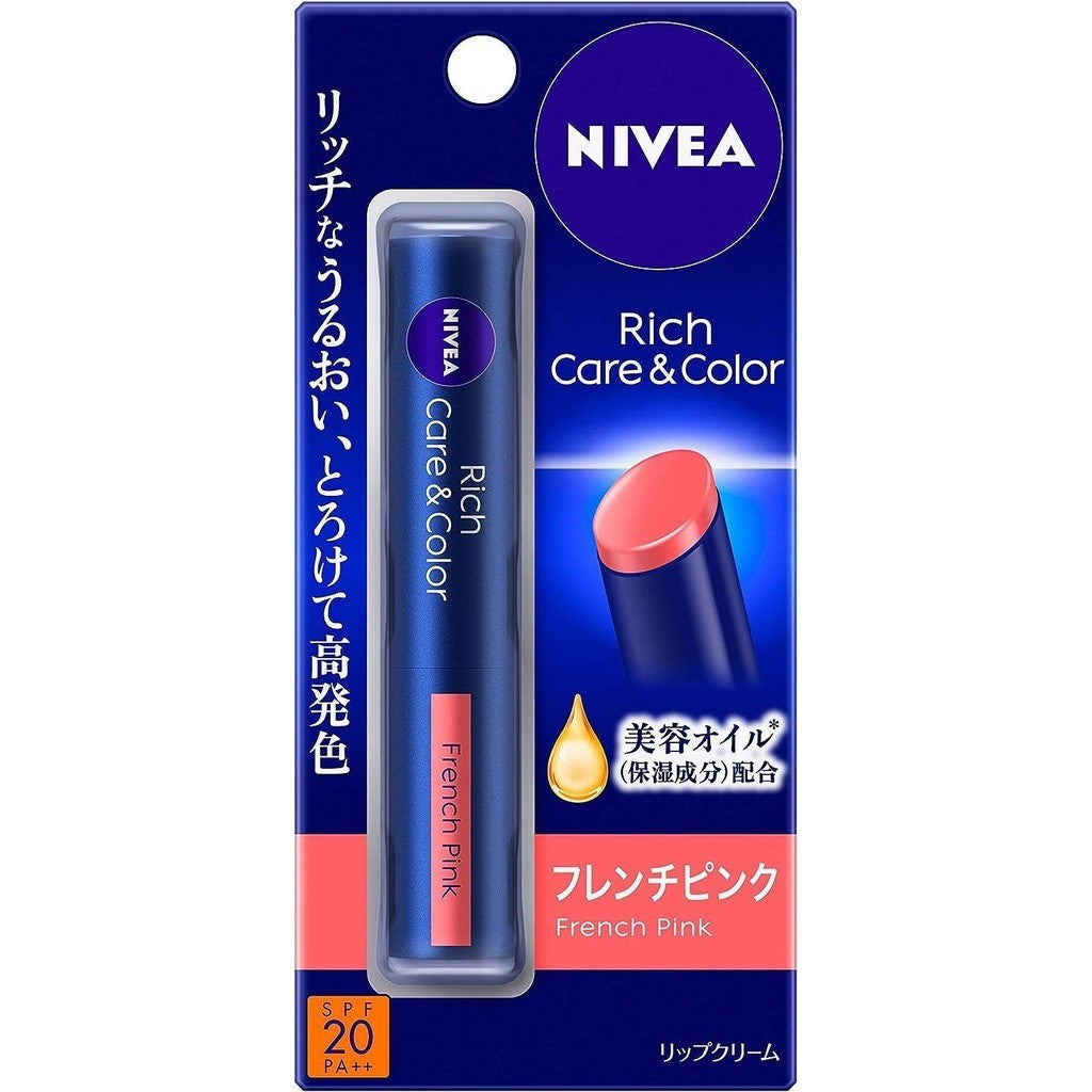 Nivea Rich Care & Color Lip Cream - French Pink / Smoky Rose (2g)