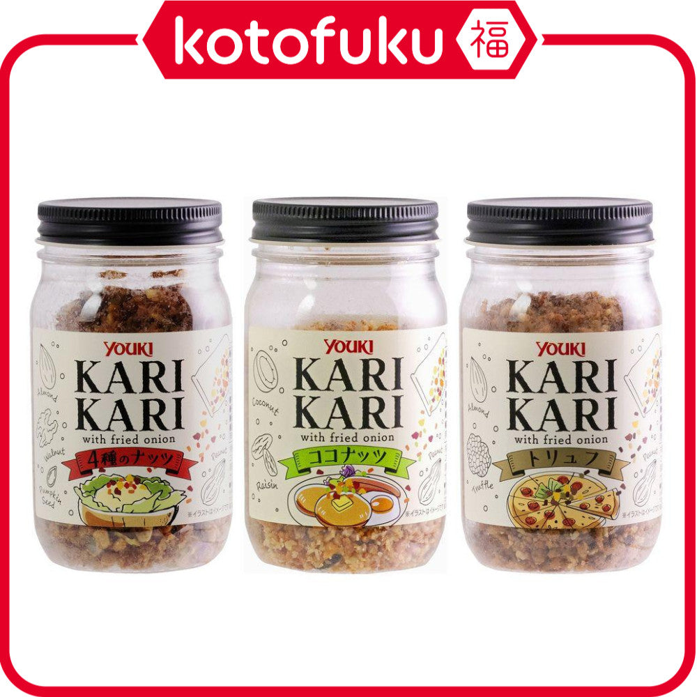 Yuki Kari Kari Crunchy Topping 4 Kinds of Nuts 90g/ Coconut 100g/ Truffle 120g