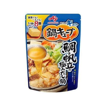 Ajinomoto Hot Pot Cube Sea Bream and Scallop / Chicken Broth and Salt (8 Pouches; 1 Pack)