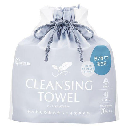 IRIS OHYAMA Cleansing Towel 70 sheets x 2 bags (Roll type / Box type)