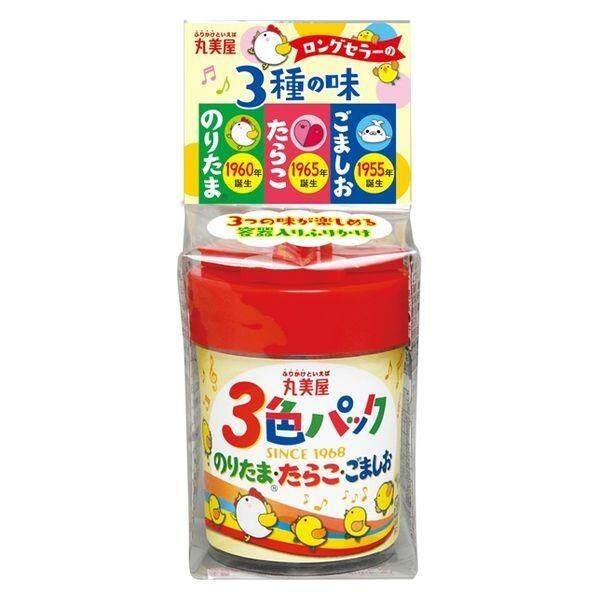 Marumiya Furikake Seasoning 3 Color Pack (Noritama, Tarako, Sesame Salt) 56g