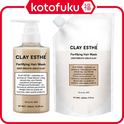 b-ex Clay Esthetic Fortifying Hair Mask Gold Clay (400ml / Refill 800ml)