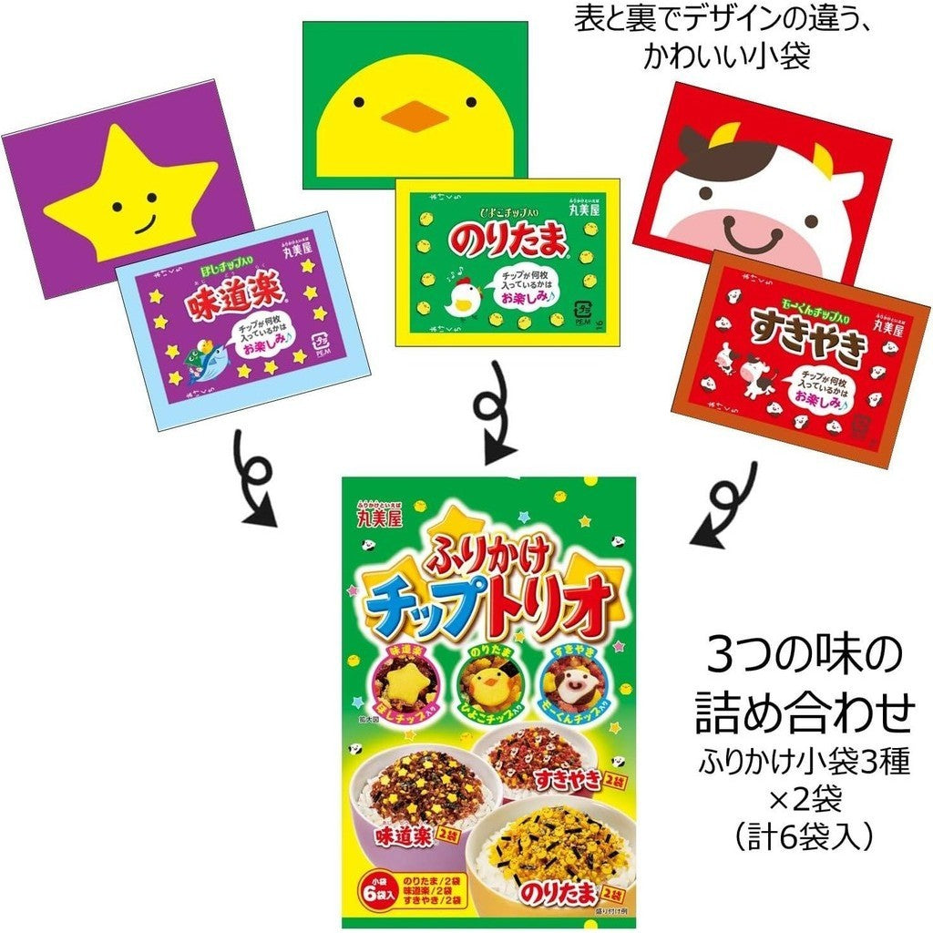 Marumiya Chip Trio Furikake Rice Seasoning (14g)