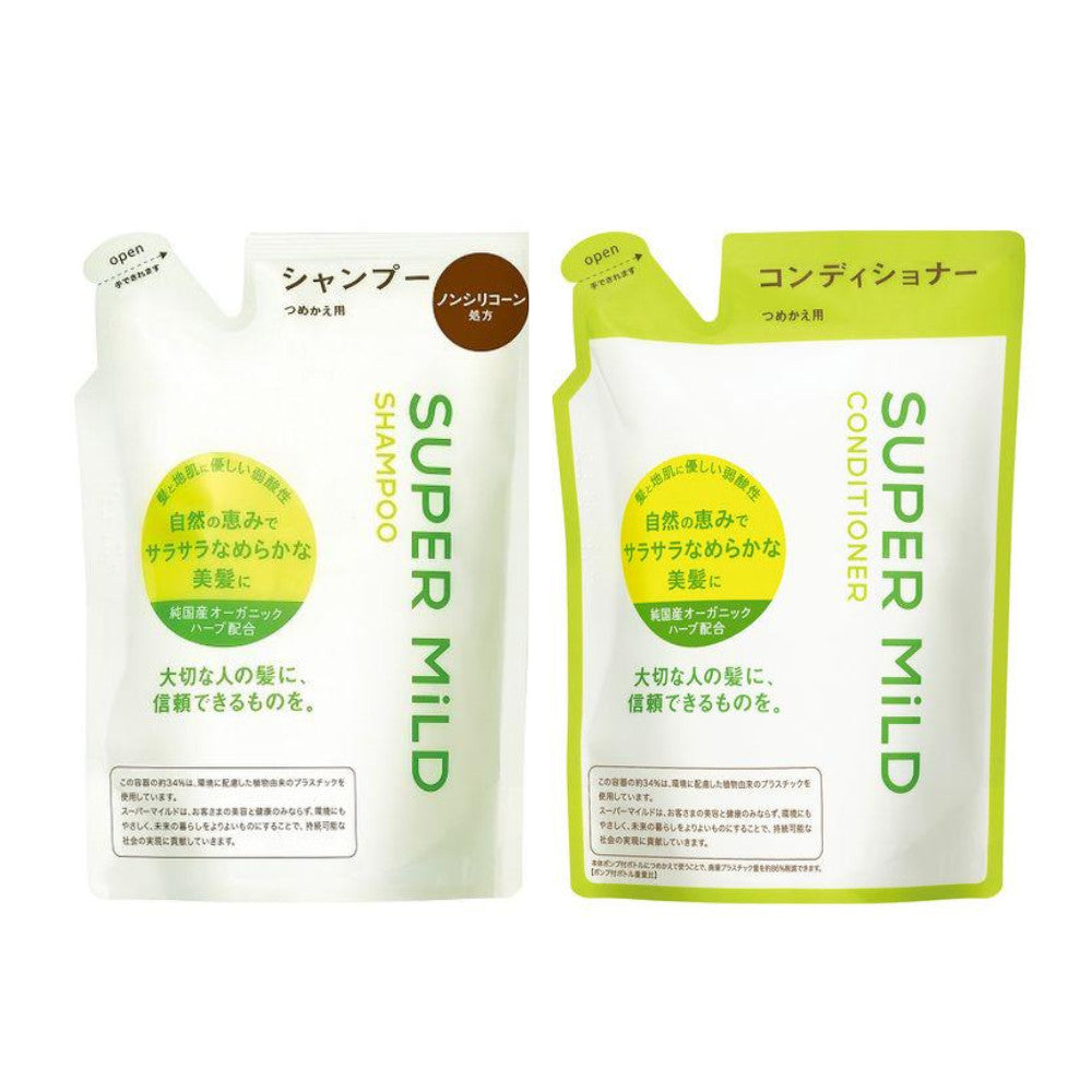 Shiseido Super Mild Shampoo Refill / Conditioner Refill (400ml)