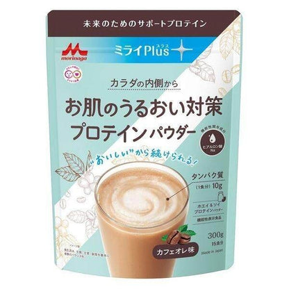 Morinaga Mirai Plus Skin Moisturizing Protein Powder Cafe au Lait Flavor 300g