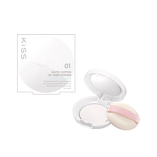 Isehan KiSS Matte Chiffon Oil Reset Powder - 01 Clear Lucent (4.7g)