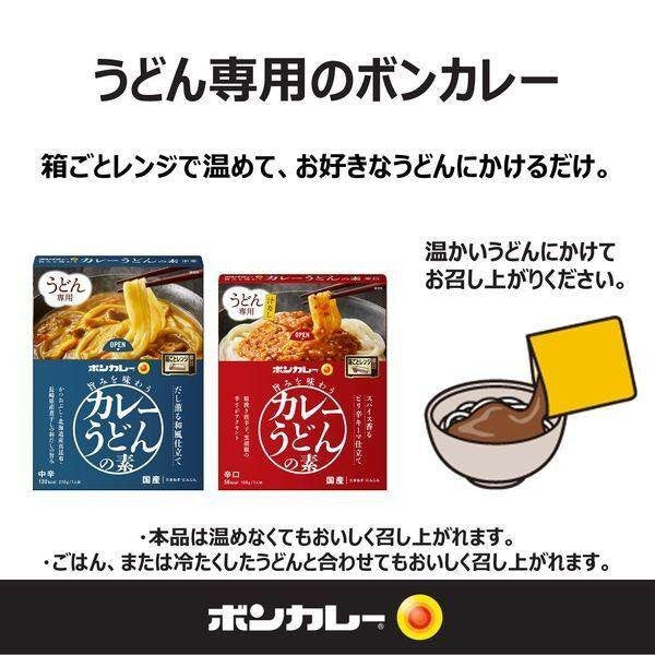 Otsuka Bon Curry Curry Udon Mix Medium Hot Japanese Soup Style / Hot Spicy Keema Style