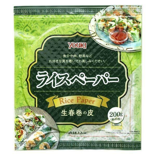 Yuki Foods Rice Paper (15.5cm Diameter / 20 Sheets) 100g / (22cm Diameter / 20 Sheets) 200g