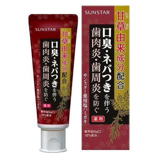 Sunstar  Licorice Based Medicinal Salt Toothpaste Refreshing Herb Type / Regular (85g)
