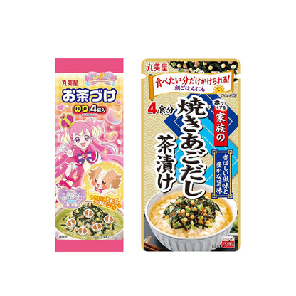 Marumiya Chazuke Seasoning - Wonderful Pretty Cure Nori / Flying Fish (4 packets)