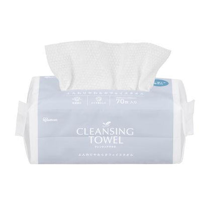 IRIS OHYAMA Cleansing Towel 70 sheets x 2 bags (Roll type / Box type)