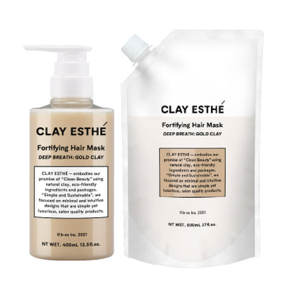 b-ex Clay Esthetic Fortifying Hair Mask Gold Clay (400ml / Refill 800ml)