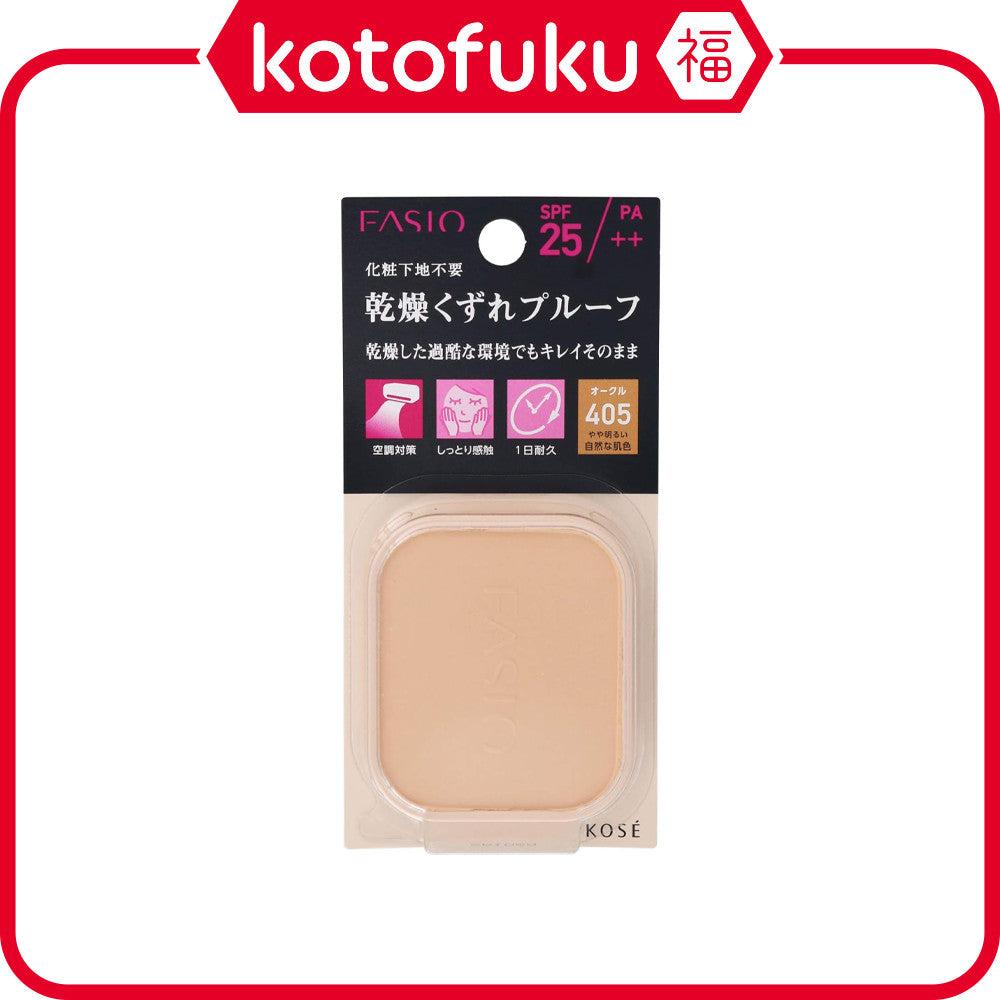 Kose Fasio Powerful Stay Moist Foundation Refill - 405 Ochre (10g)