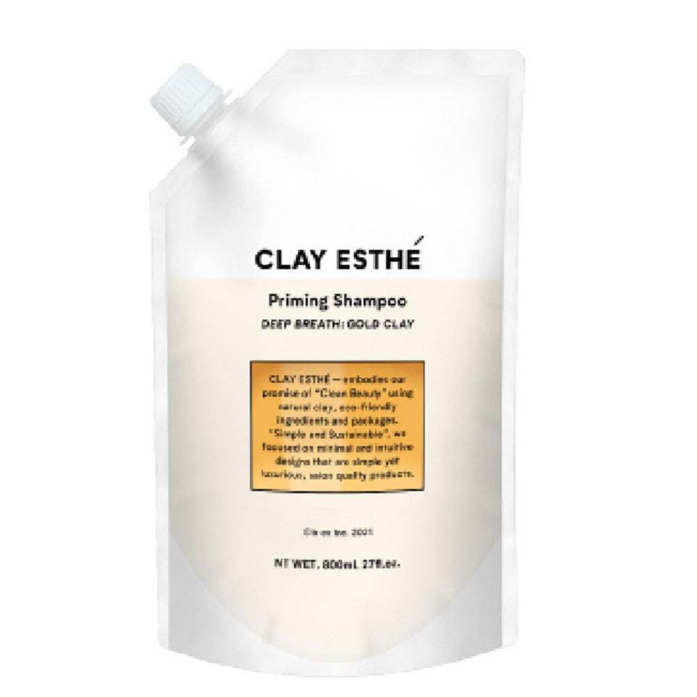 b-ex Clay Esthe Priming Shampoo Gold Clay (400ml / Refill 800ml)