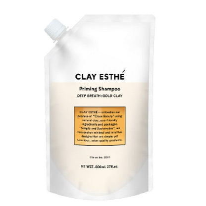 b-ex Clay Esthe Priming Shampoo Gold Clay (400ml / Refill 800ml)