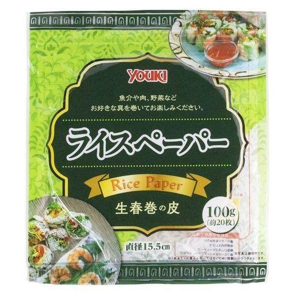 Yuki Foods Rice Paper (15.5cm Diameter / 20 Sheets) 100g / (22cm Diameter / 20 Sheets) 200g