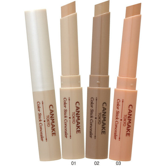 Ida Laboratories CANMAKE Color Stick Concealer - 02 Beige Ochre / 03 Apricot