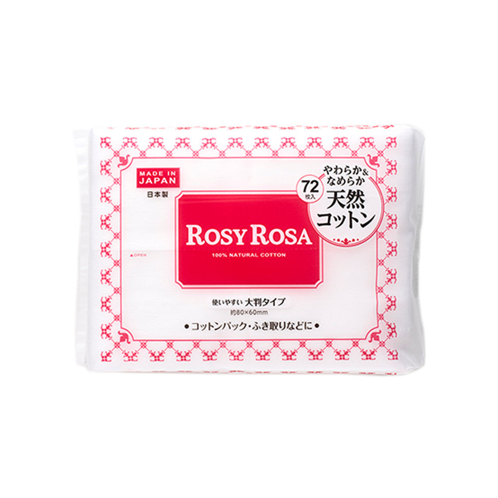 Chantilly Rosy Rosa Large Cotton Pads (72 sheets)