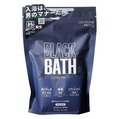 Black Bath Charcoal Bath Salt Powder Packet  Refreshing Citrus Fragrance (400g / 40g) / Carbonated Bath Tablets 25g x 6pcs