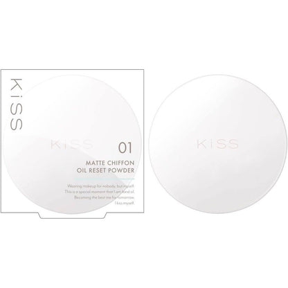 Isehan KiSS Matte Chiffon Oil Reset Powder - 01 Clear Lucent (4.7g)