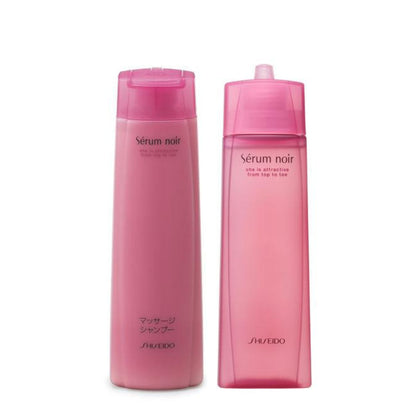 Shiseido Serum Noir Non White Hair Massage Shampoo N 240ml / Serum Noir N Hair Essence 150ml