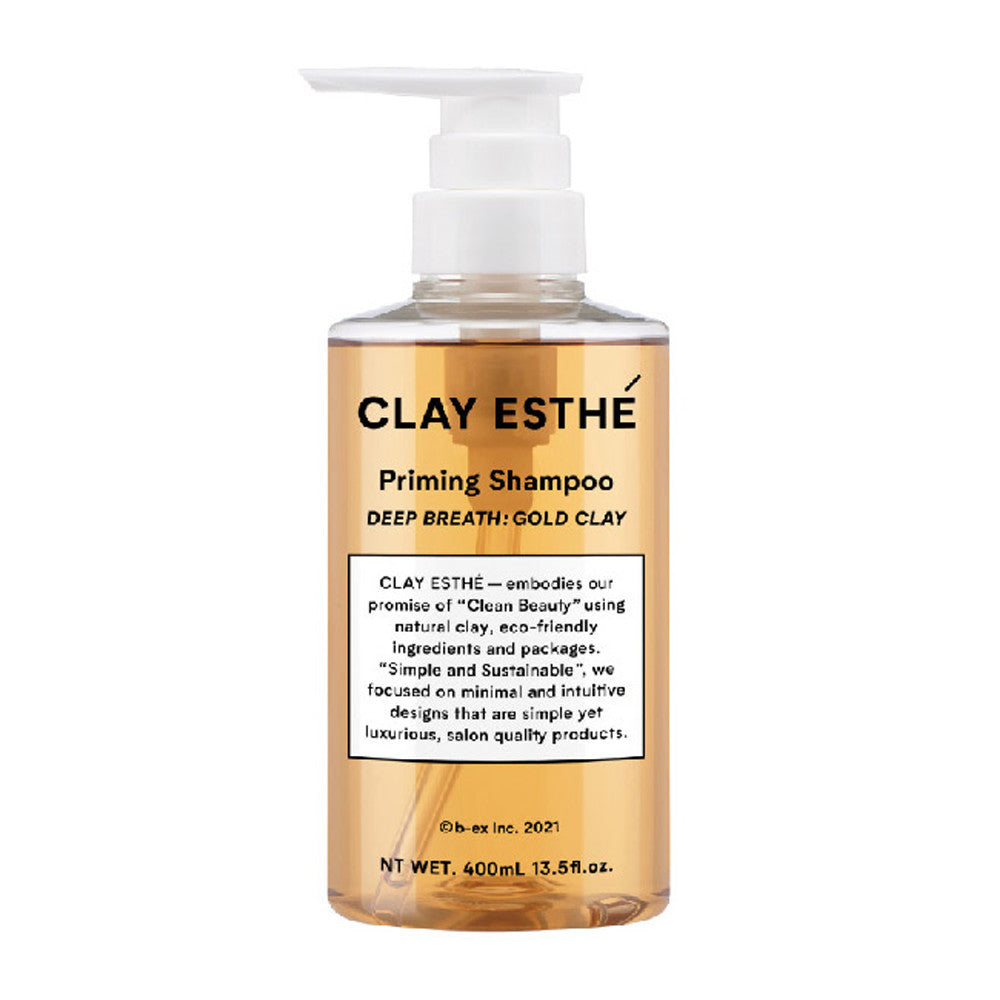 b-ex Clay Esthe Priming Shampoo Gold Clay (400ml / Refill 800ml)