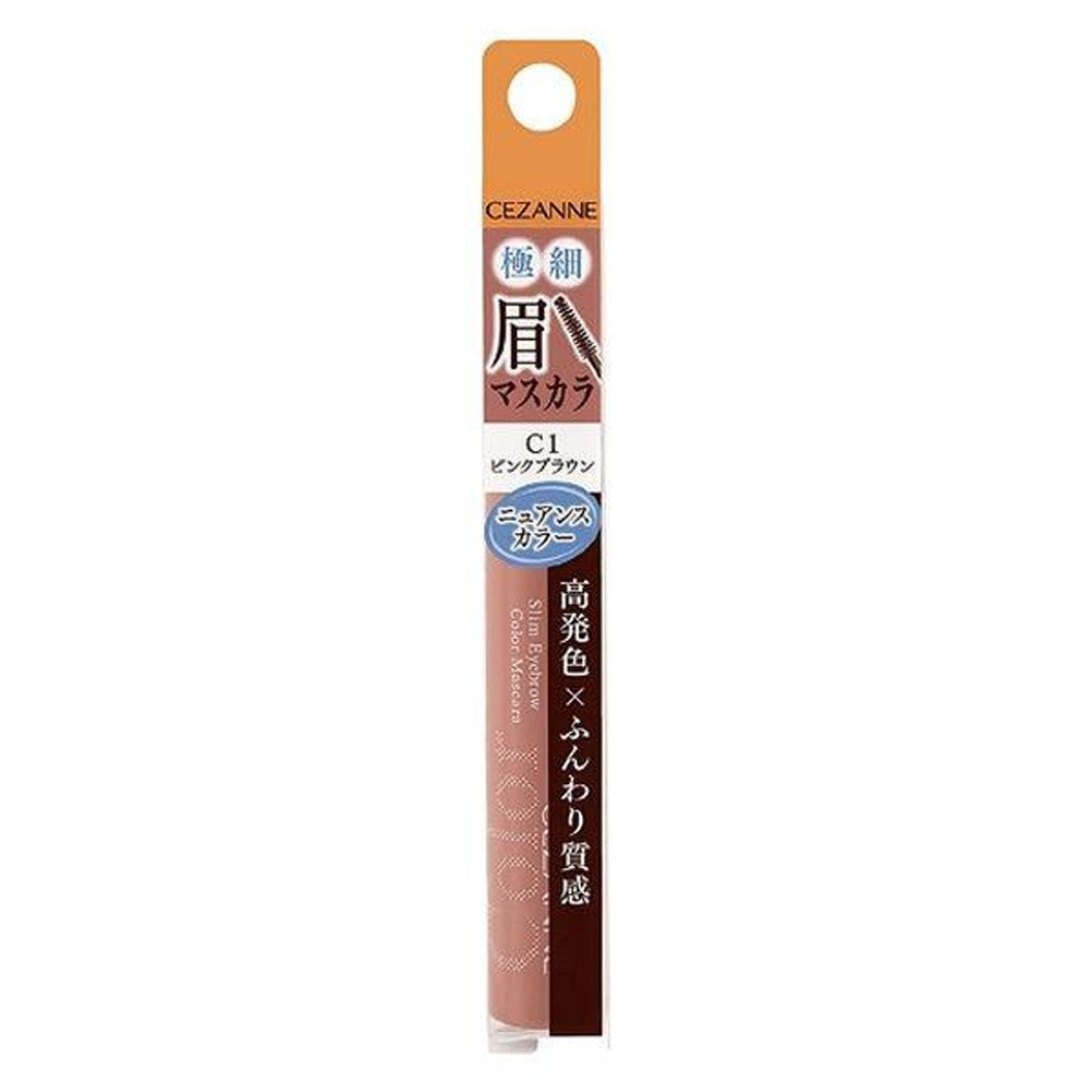 CEZANNE Ultra Fine Eyebrow Mascara C1 Pink Brown