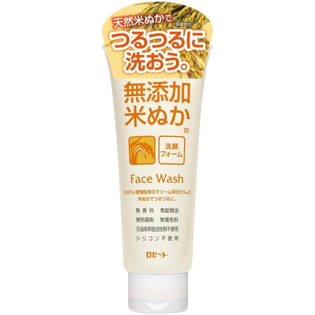 Rosette Additive Free Rice Bran Face Wash Foam (140g)