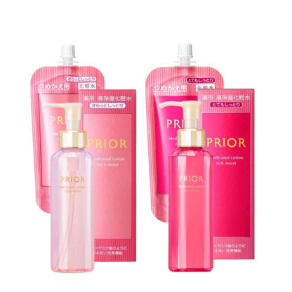 Shiseido Prior Medicated Moisturizing Lotion Fresh Moist / Rich Moist  (Bottle160ml/Refill 140ml)