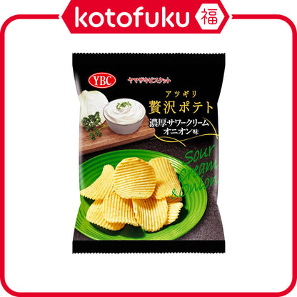 Yamazaki Biscuits Thick Cut Luxury Potato Chips - Sour Cream Onion (50g)