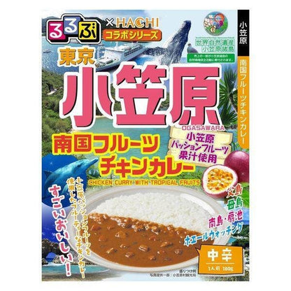 Hachi Foods Rurubu x Hachi Tokyo Ogasawara Tropical Fruit Medium Spicy Chicken Curry