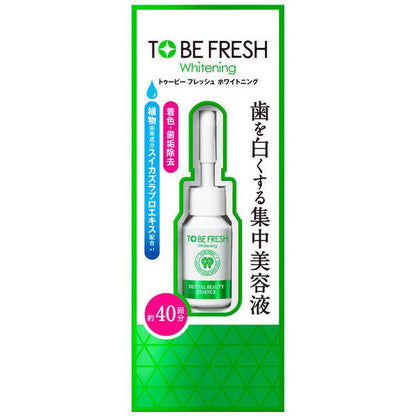 Japan TO BE FRESH Whitening Toothpaste / Whitening Essence JB