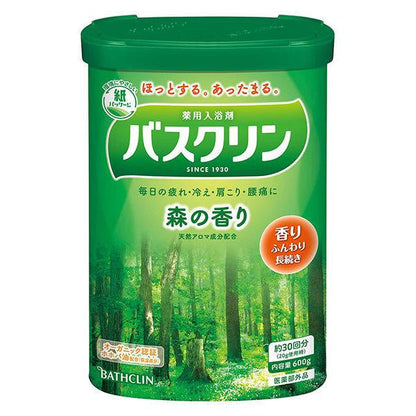 [Japan] Baskulin Forest Fragrance 600g / 660g Hot Water Color Woody Green (Transparent) DB