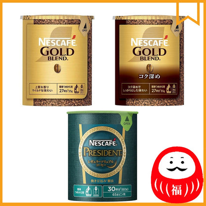 Japan Nescafe Gold Instant Coffee Eco & System Pack (55g / 60g) JB