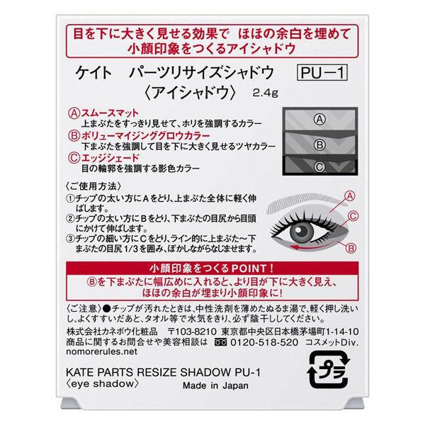 Japan Kanebo KATE Part Resize Shadow Eye Shadow JB