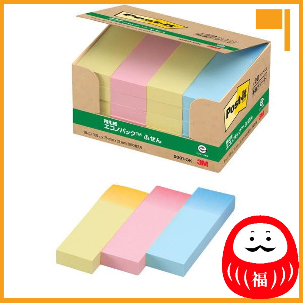 Japan 3M Post-it Sticky Notes, Fusen, Normal Adhesive JB