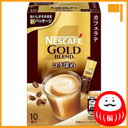 Japan Nescafe Gold Blend Deep-Depth Stick Coffee, 10 sticks per box / Gold Blend, 120g per stick JB