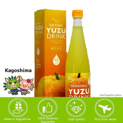 Japan Kagoshima Mecenat Shokusai Center Yuzu Drink 500ml