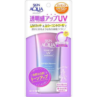 ［In stock］ ROHTO, Skin Aqua Tone Up UV Essence, SPF50 PA++++ 80g