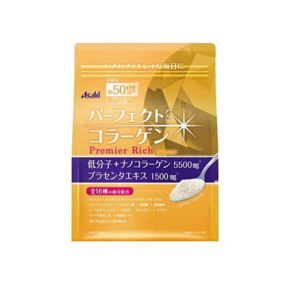 【Shelf life: September 2025】ASAHI Perfect Asta Collagen Powder Premier Rich Volume type378g for 50 days