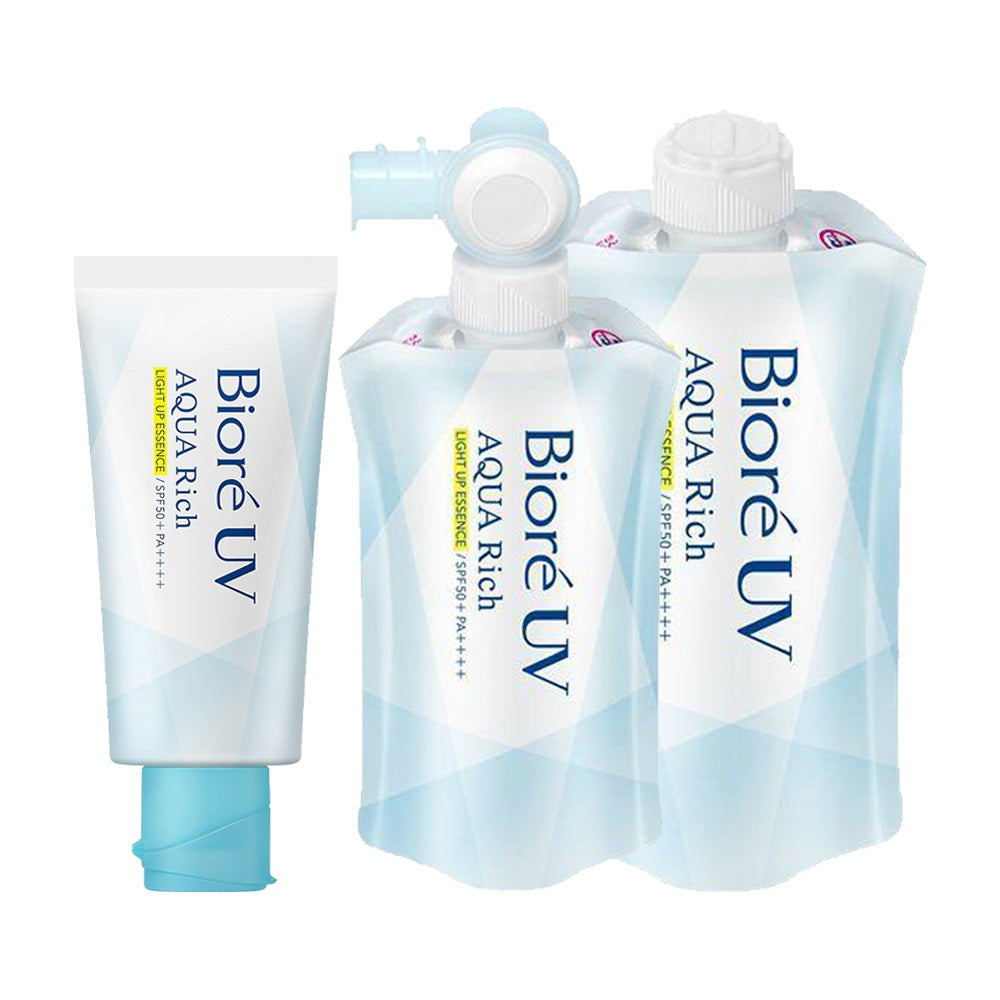 Biore UV Aqua Rich Light-Up Essence Sunscreen Tube/Fresh Pouch/Refill