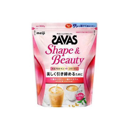 ［In stock］ Meiji SAVAS For Women Shape & Beauty Protein Milk Tea Flavor 900g