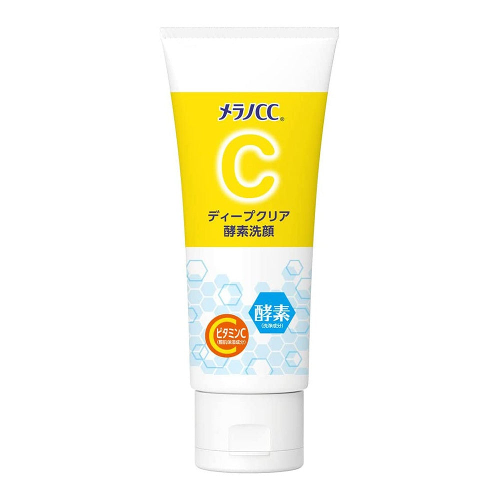 ［In stock］ Rohto Melano CC Deep Clear Enzyme Face Wash 130g Facial Cleansing Foam