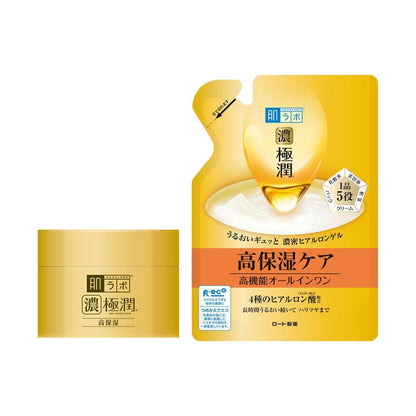 ［In stock］ Rohto Hada Labo Rich Gokujun Perfect Gel ( 100g / Refill 80g )