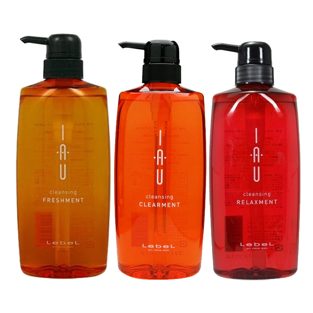 ［In stock］ Lebel IAU Home Care Shampoo cleansing FRESHMENT / CLEARMENT / RELAXMENT Silicon free 600ml