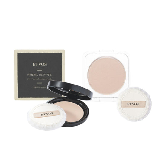 Etvos Mineral Silky Veil Face Translucent Powder /Refill with Puff (7g)