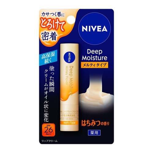 [Japan] NIVEA DEEP MOISTURE Lip Balm Melty 2.2g SPF26・