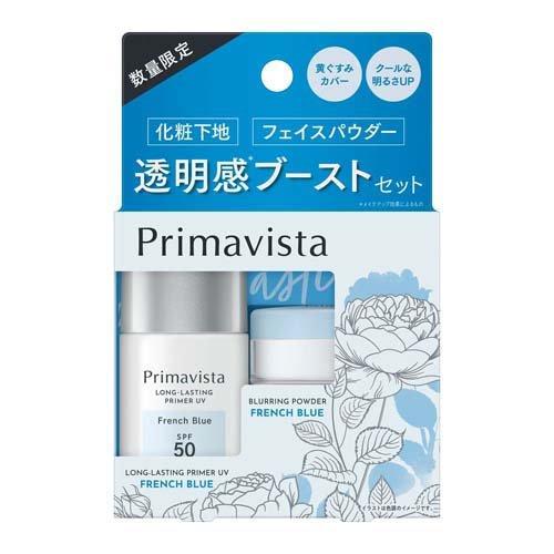 [Japan] Primavista SPF50 Sunscreen Foundation + Long-Lasting Powder Transparency Set (Makeup effect).