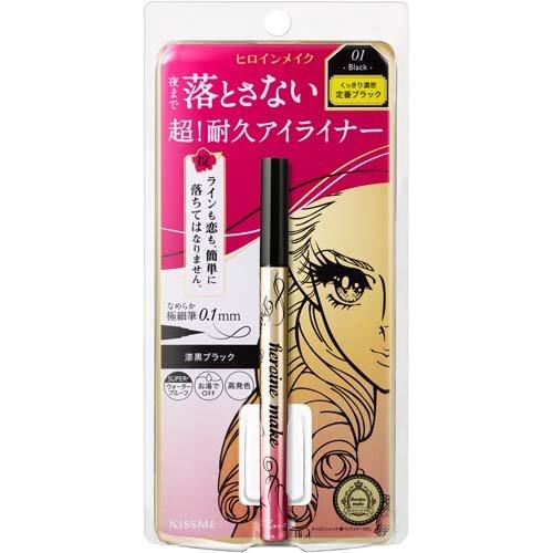 [Japan] KISSME Liquid Eyeliner KISSME Flower Beauty Waterproof, Sweatproof and Smudgeproof Eyeliner Ultra Fine Eyeliner Long Lasting Three Colors Available